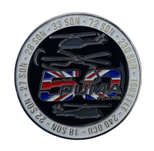 Listing image for PUMA HELICOPTER AIRCRAFT 50TH ANNIVERSARY CHALLENGE COIN ROYAL AIR FORCE RAF MOD