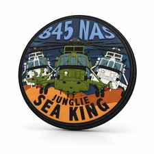 Listing image for 845 NAS Junglie Sea King Helicopter PVC Patch RNAS Yeovilton Royal Navy Military