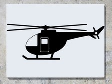Listing image for Helicopter Chopper Silhouette Aircraft Wall Art Decal Sticker Picture