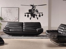 Listing image for BANKSY HELICOPTER WALL STICKER VINYL CONTEMPORARY DECAL BEDROOM ART